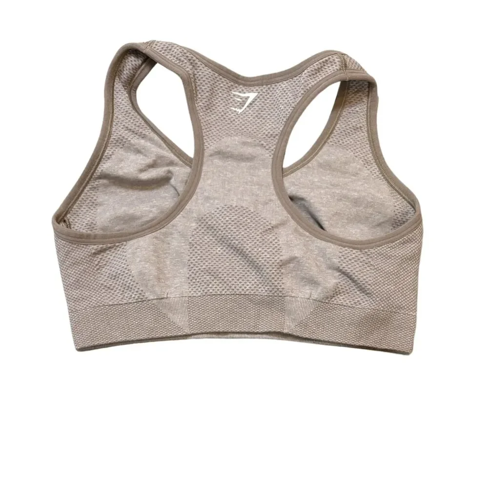 Gymshark Tan Sports Bra No Padding Size XS